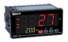 Измеритель-регулятор EKF TER одноканальный; корпус M; вход: 0…50 мВ / 0…400 Ом; шина: RS-485; упр. в