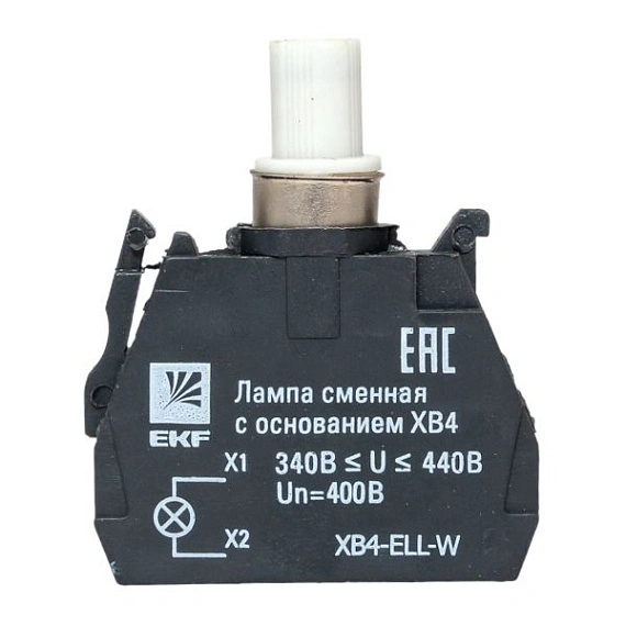 Лампа сменная EKF XB4; цвет: Белый; Ue=400 В AC