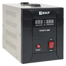 Стабилизатор напряжения EKF Titan симисторный напольный монтаж; 2000 ВА; 1400 Вт