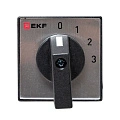 Переключатель кулачковый EKF; 4; полюсов 2; Iu=25 А; схема подключения 1; позиции: 0-1-2-3; IP20