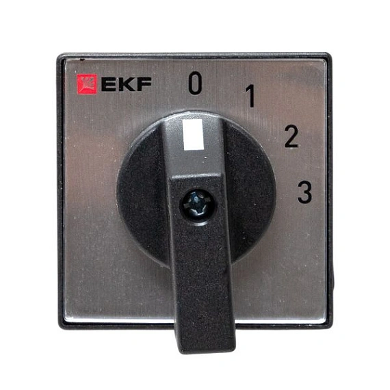 Переключатель кулачковый EKF; 4; полюсов 2; Iu=25 А; схема подключения 1; позиции: 0-1-2-3; IP20