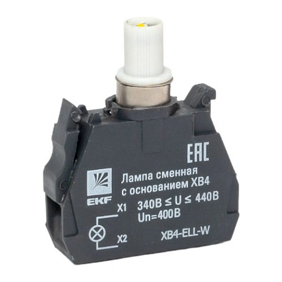 Лампа сменная EKF XB4; цвет: Белый; Ue=400 В AC