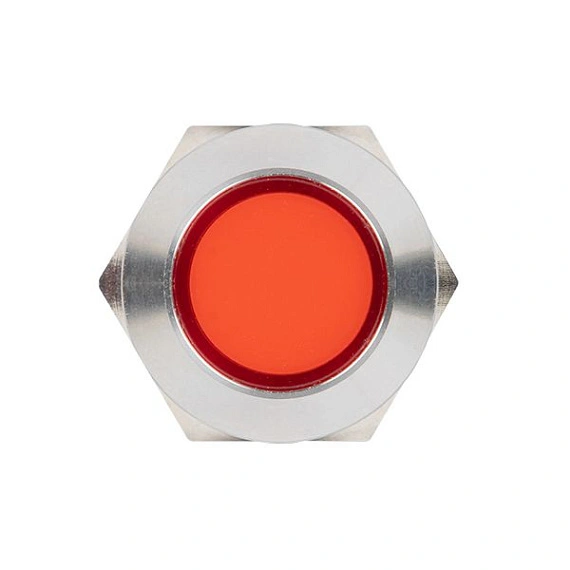 Лампа сигнальная EKF S-Pro67; D отверстия= 19 мм; цвет: Красный; Ue=230 В AC; IP67