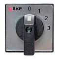 Переключатель кулачковый EKF; 4; полюсов 2; Iu=10 А; схема подключения 1; позиции: 0-1-2-3; IP65