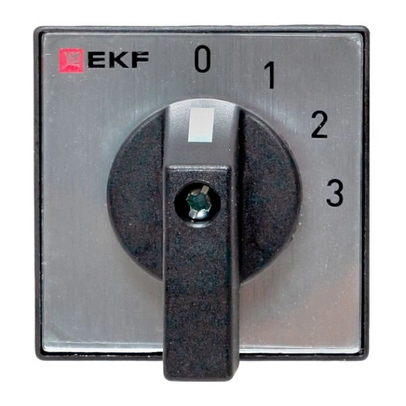 Переключатель кулачковый EKF; 4; полюсов 2; Iu=10 А; схема подключения 1; позиции: 0-1-2-3; IP65