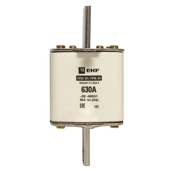 Плавкая вставка EKF ППН; типоразмер: 3 (NH3); I=630 А