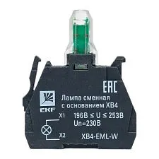 Лампа сменная EKF XB4; цвет: Белый; Ue=230 В AC