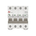 Автоматический выключатель EKF Averes, серия AV-6; I=6 А; хар-ка L; полюсов 4; отключение 6 кА