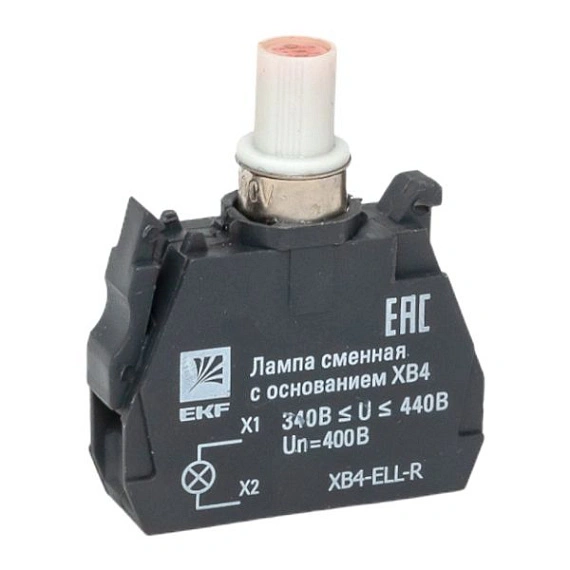 Лампа сменная EKF XB4; цвет: Красный; Ue=400 В AC