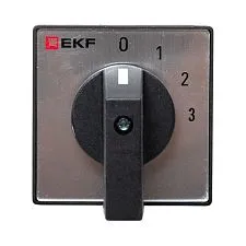 Переключатель кулачковый EKF; 4; полюсов 2; Iu=32 А; схема подключения 1; позиции: 0-1-2-3; IP20