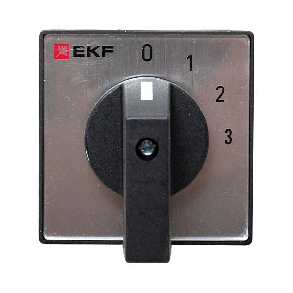 Переключатель кулачковый EKF; 4; полюсов 2; Iu=32 А; схема подключения 1; позиции: 0-1-2-3; IP20