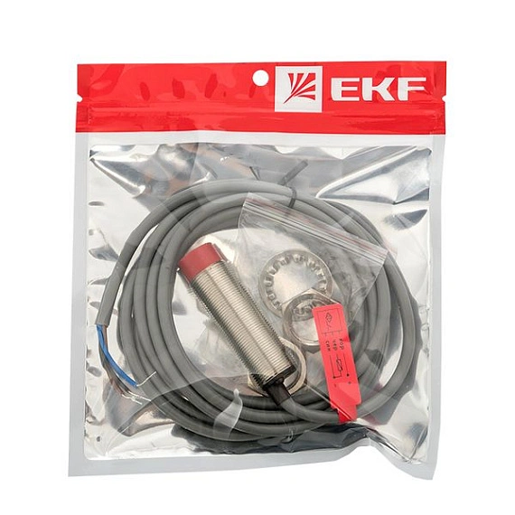 Датчик ёмкостный EKF PROXIS-1; корпус:Ровный цилиндр; D=18 мм; дистанция=1...8 мм
