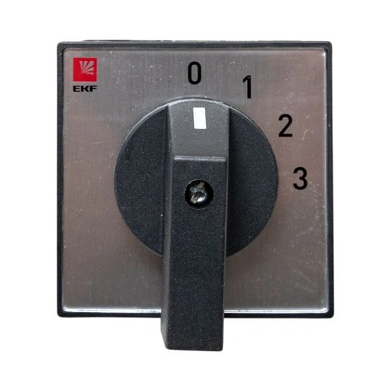 Переключатель кулачковый EKF; 4; полюсов 3; Iu=32 А; схема подключения 1; позиции: 0-1-2-3; IP20