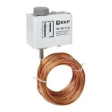 Реле температуры EKF TR-30; NO/NC=0/0 температура: -30...+15 °C; гистерезис: 5 °C; капилляр=11,5 м; 