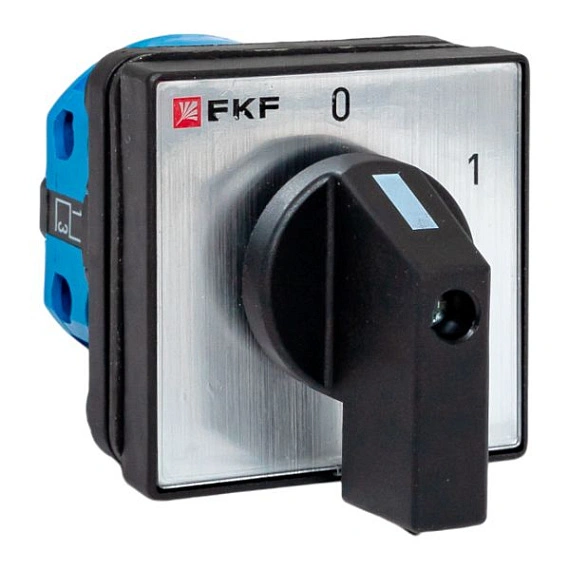 Переключатель кулачковый EKF; 2; полюсов 1; Iu=10 А; схема подключения 1; позиции: 0-1; IP65
