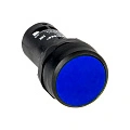 Кнопка EKF SW2C-11; D отверстия= 22 мм; Синий; возвратный; Плоская (-ий); IP54