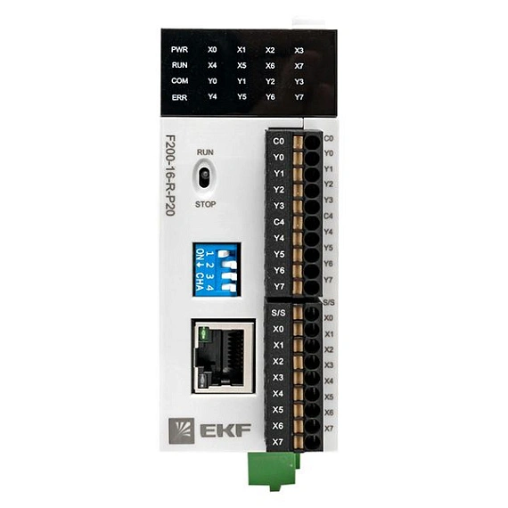 ПЛК EKF PRO-Logic центральный процессор; DI=8; DO=8 э.м реле; HSI=2; 1xEthernet, 1xRS-485