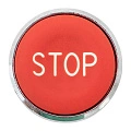 Исполнительный механизм кнопки "STOP" EKF XB4; D отверстия= 22 мм; Красный; возвратный; Плоская (-ий