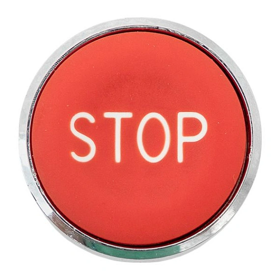 Исполнительный механизм кнопки "STOP" EKF XB4; D отверстия= 22 мм; Красный; возвратный; Плоская (-ий