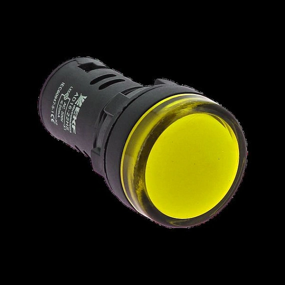 Матрица светодиодная EKF AD16-16HS; D отверстия= 22 мм; цвет: Желтый; Ue=230 В AC; IP54