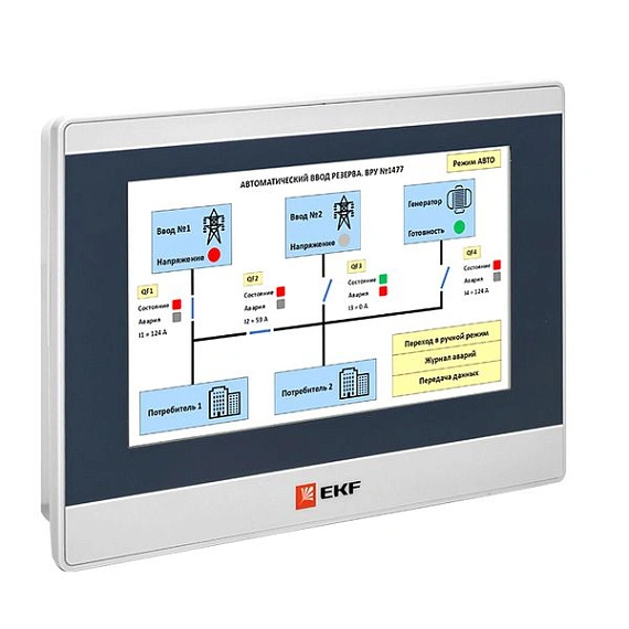 Панель оператора EKF PRO-Screen; 7,0"; TFT; 0xEthernet, 1xRS-232, 1xRS-422, 2xRS-485, 2хUSB 2.0