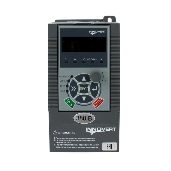 ПЧ INNOVERT IHD; 3х380 В; 1,5 кВТ; 4 А