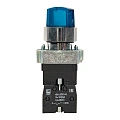 Переключатель EKF XB2; D отверстия= 22 мм; Синий; с подсветкой; с фиксацией; U=220 В; 2; IP40