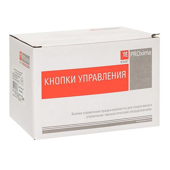 Кнопка EKF; D отверстия= 22 мм; Желтый; возвратный; Грибовидная; IP40