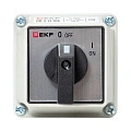 Переключатель кулачковый EKF; 2; полюсов 3; Iu=16 А; схема подключения 1; позиции: ВКЛ-ВЫКЛ; IP54