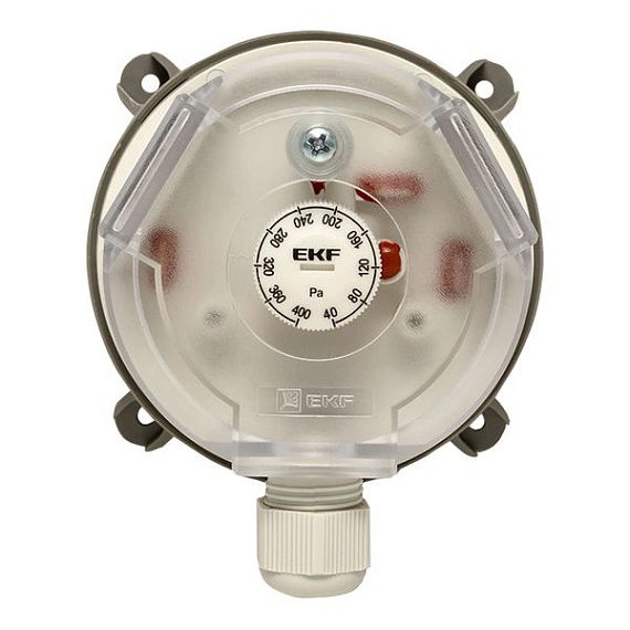 Реле перепада давления EKF RVG-10; IP54; диапазон=40 Па...400 Па