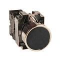 Кнопка EKF XB2; D отверстия= 22 мм; U=230 В; Черный; возвратный; Плоская (-ий); IP40