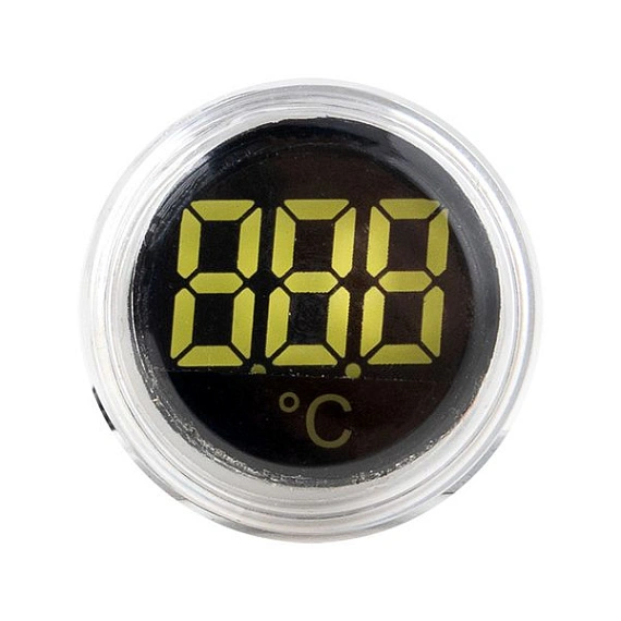 Индикатор значения температуры EKF ED16-22С; D отверстия= 22 мм; цвет: Белый; Ue=230 В AC; IP54