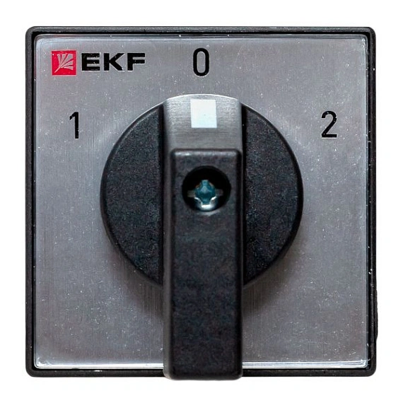 Переключатель кулачковый EKF; 3; полюсов 3; Iu=32 А; схема подключения 4; позиции: 1-0-2; IP65
