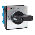 Переключатель кулачковый EKF; 2; полюсов 3; Iu=25 А; схема подключения 1; позиции: ВКЛ-ВЫКЛ; IP65