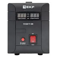 Стабилизатор напряжения EKF Titan симисторный напольный монтаж; 500 ВА; 350 Вт