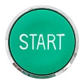 Исполнительный механизм кнопки "START" EKF XB4; D отверстия= 22 мм; Зеленый; возвратный; Плоская (-и
