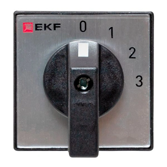 Переключатель кулачковый EKF; 4; полюсов 3; Iu=10 А; схема подключения 1; позиции: 0-1-2-3; IP65