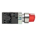 Переключатель EKF XB2; D отверстия= 22 мм; Красный; с подсветкой; с фиксацией; U=220 В; 2; IP40
