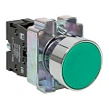 Кнопка EKF XB2; D отверстия= 22 мм; U=400 В; Зеленый; возвратный; Плоская (-ий); IP40