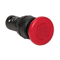 Кнопка EKF SW2C-11MZ; D отверстия= 22 мм; Красный; с фиксацией; Грибовидная; IP54