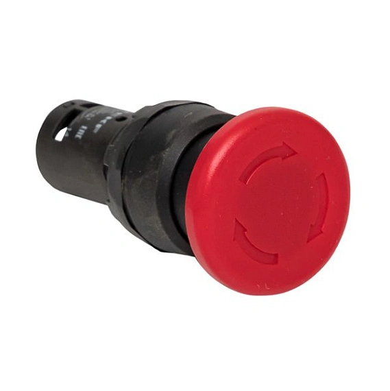Кнопка EKF SW2C-11MZ; D отверстия= 22 мм; Красный; с фиксацией; Грибовидная; IP54