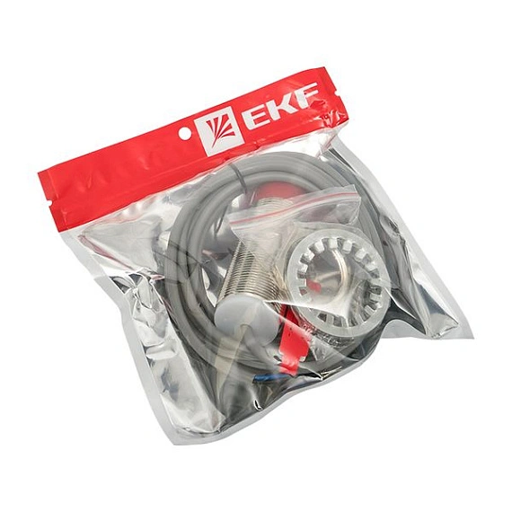 Датчик индуктивный EKF PROXIS-2; корпус:Цилиндр, с резьбой; D=M30; дистанция=15 мм