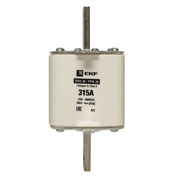Плавкая вставка EKF ППН; типоразмер: 3 (NH3); I=315 А