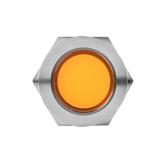 Лампа сигнальная EKF S-Pro67; D отверстия= 19 мм; цвет: Оранжевый; Ue=230 В AC; IP67