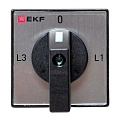 Переключатель кулачковый EKF; 4; полюсов 4; Iu=10 А; схема подключения 9; позиции: 0-L1-L2-L3; IP65