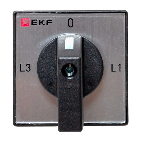 Переключатель кулачковый EKF; 4; полюсов 4; Iu=10 А; схема подключения 9; позиции: 0-L1-L2-L3; IP65