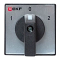 Переключатель кулачковый EKF; 3; полюсов 1; Iu=25 А; схема подключения 2; позиции: 1-0-2; IP65