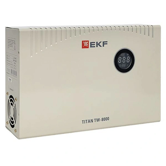 Стабилизатор напряжения EKF Titan симисторный; 8000 ВА; 5600 Вт