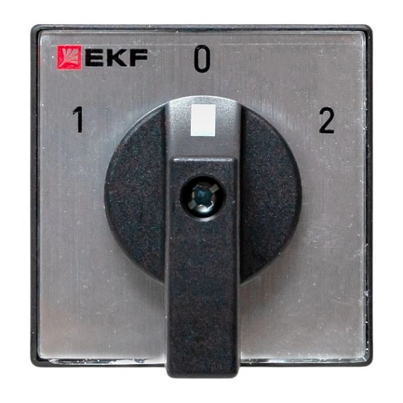 Переключатель кулачковый EKF; 3; полюсов 1; Iu=10 А; схема подключения 4; позиции: 1-0-2; IP65