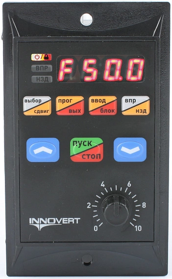 ПЧ INNOVERT IRD; 1х220 В; 0,4 кВТ; 2,1 А